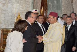 Image du Maroc Professionnelle de  SAR le Prince Moulay Rachid représente SM le Roi aux funérailles du Président Tunisien Béji Caïd Essebsi à Tunis, le 27 Juillet 2019 (Photo/ SPPR) via Jalilbounhar.com 